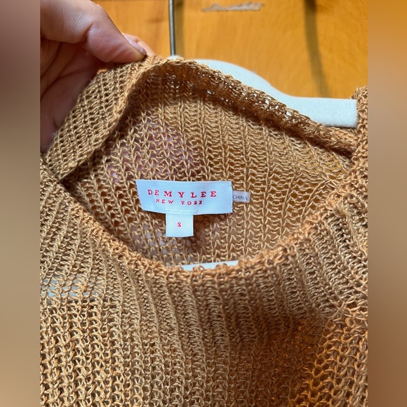 DEMYLEE Linen Eka Sweater in Mustard - Picture 3 of 3